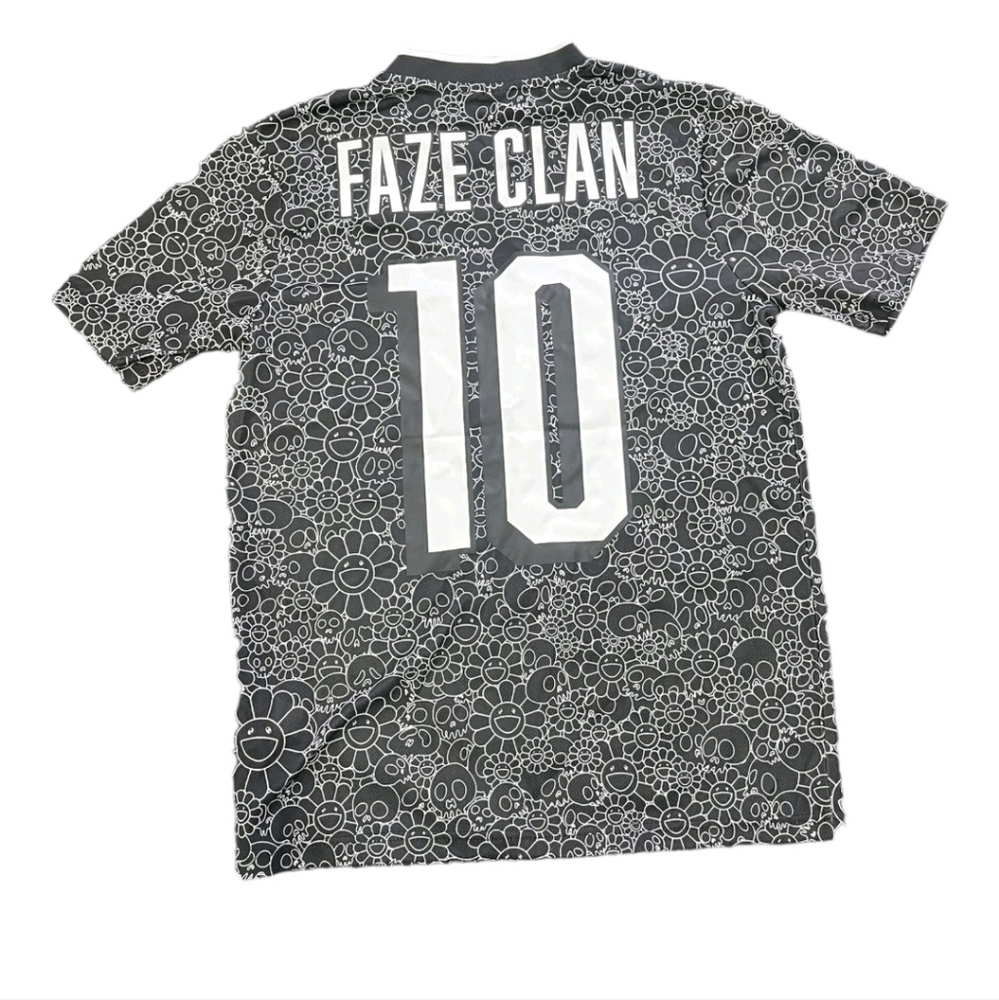 FaZe Clan x Takashi Murakami Jersey FW21 Black - Size Small Street Wear Rare - Picture 2 of 8